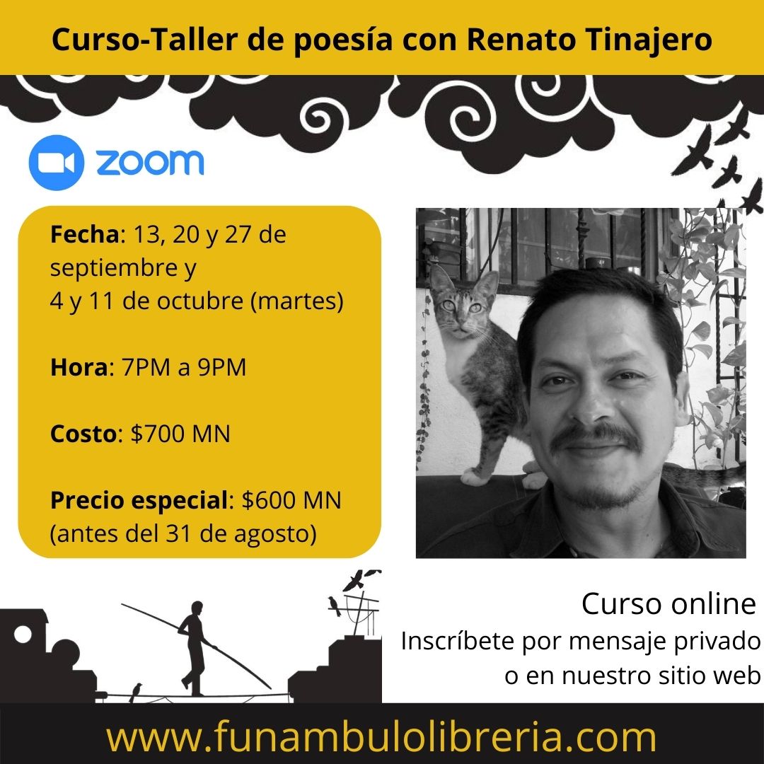 Curso-Taller de poesía con Renato Tinajero